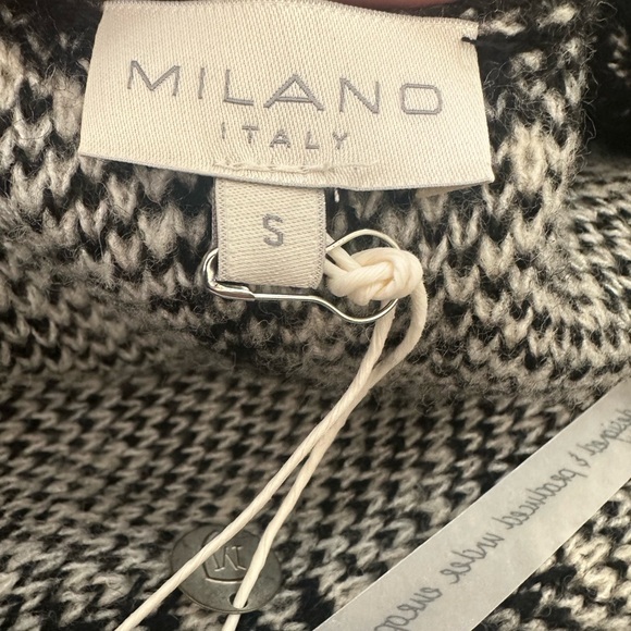 Long Black/White Sweater Cardigan- Small-NWT - Picture 5 of 9